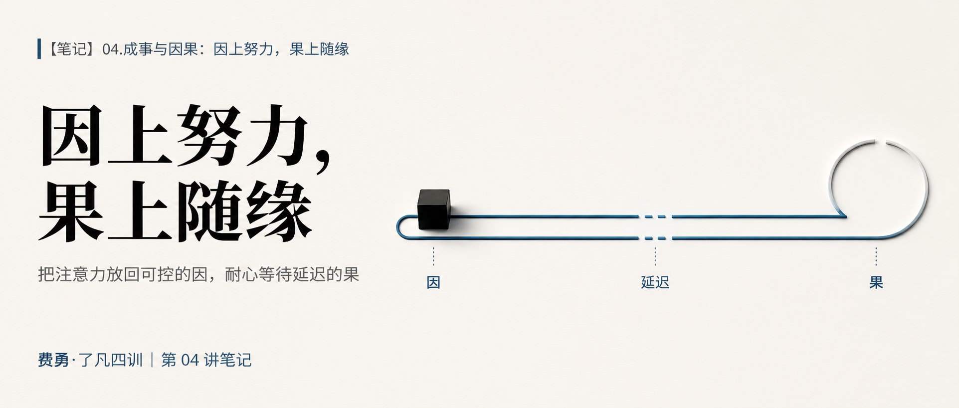 【笔记】04.成事与因果：因上努力，果上随缘 的封面图